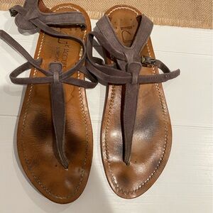 K Jacques St Tropez Size 40 grey suede